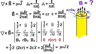 Physics 46 Maxwells Equations 25 of 30 Differential Form of Amperes Law 6 Example [upl. by Aikemet]