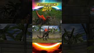 SCORPIUS REX Todas Las Animaciones JURASSIC WORLD THE GAME [upl. by Anner]