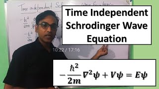 Time Independent Schrodinger Wave Equation For Engineering Physics and B Sc Physics Students [upl. by Thoer127]