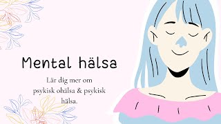 Faktorer som påverkar psykisk hälsa och ohälsa​ [upl. by Bez]