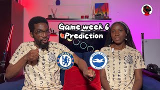 Game Week 6 Premier League Predictions premierleuge chelsea football arsenal manchesterunited [upl. by Nyletak]