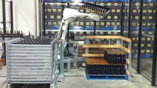 021 Robotic Wine Bottle Palletizer by wwwphsinnovatecom [upl. by Ahsyen]