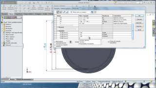 EVOLVENTE ENGRENAGEM CILÍNDRICA DE DENTES RETOS SOLIDWORKS [upl. by Ybbob]