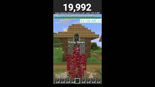 DAY9 Attacking Bedrock Golem Challenge until I reach 20000 Subscribers minecraft minecraftlive [upl. by Oigolue325]