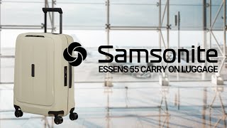 Unboxing Samsonite Essens 55 Carry on luggage cabin bag [upl. by Ehcadroj]