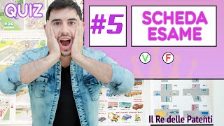 SCHEDA ESAME 5  40 QUIZ  QUIZ PATENTE  ESAME DI TEORIA [upl. by Jet356]