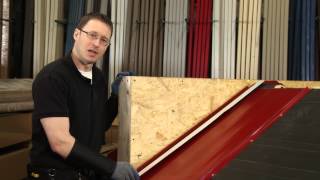 How to Install Sidewall Trim ABC SL16® Metal Roofing System [upl. by Dibbell]