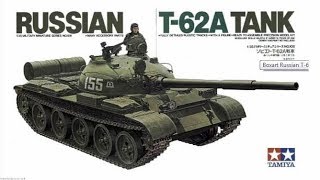 Tamiya Russian T 62A Tank Brief Build Review [upl. by Asil827]