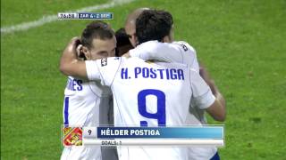 La Liga  Gol de Helder Postiga 42 en el Zaragoza  Deportivo de La Coruña  10112012  J11 [upl. by Nicolais492]