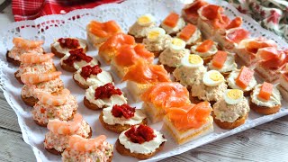 CANAPÉS RAPIDÍSIMOS para Navidad [upl. by Aibonez67]