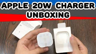 Apple 20W Charger Unboxing  Apple Original 20W Adapter [upl. by Liebermann]