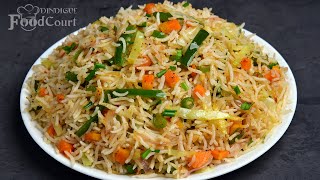 Veg Fried Rice Without Sauce Vegetable Fried Rice Recipe Easy Fried Rice [upl. by Aitsirhc]