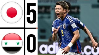 Japan vs Syria 50 Extended Highlights  FIFA World Cup Qualifiers 2026 [upl. by Ahsratan301]