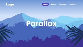 Parallax Scrolling Effect  HTML CSS amp JavaScript [upl. by Iaria]