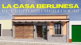 LA CASA BERLINESA  TERRENO 8X34 METROS  BERLIN USULUTAN [upl. by Ilowell140]