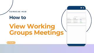 How to view Working Group meetings EUROCAE Hub [upl. by Aura307]