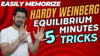 Hardy weinberg equilibrium explained in 5 minutes  Hardy weinberg principle mnemonics [upl. by Uos94]