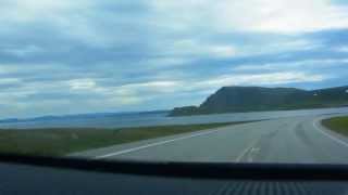 Autofahrt Porsangerfjord Pt 13 Norge [upl. by Jermyn847]