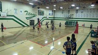 Senior High East Volleyball League Game Wainwright Bless Sac at Tofield Tuesday October 2224 [upl. by Amick636]