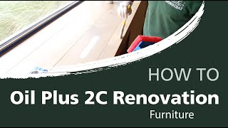 How to reoil or renovate your oak wooden furniture with the Oil Plus 2C  Rubio Monocoat [upl. by Cargian]