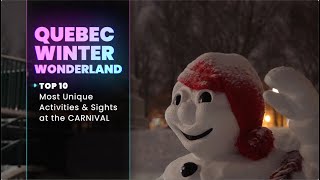 The Most Amazing and Unique Things You Will See at Quebec Winter Carnival [upl. by Politi442]