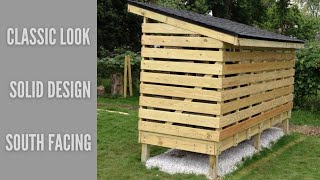 How to build a FirewoodStorage Shed [upl. by Oaoj500]