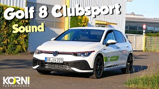 VW Golf 8 GTI Clubsport Sound  KORNI Performance [upl. by Arreit]