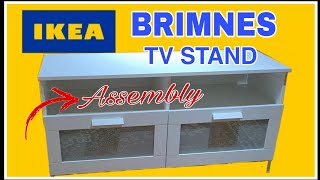 IKEA BRIMNES TV STAND ASSEMBLY  How to Build Ikea StepbyStep [upl. by Tallbott]