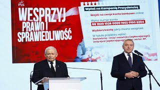 PiS w kryzysie po decyzji PKW Kaczyński apeluje o wsparcie finansowe [upl. by Hctud]