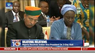 Nigeria Recieves Indian Vice President On A 3Day Visit [upl. by Naro286]