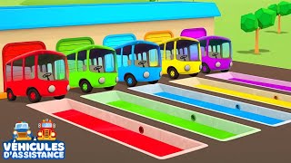 Dessin animé pour enfants Les Véhicules dassistance Les bus colorés pour les animaux [upl. by Eiralih457]