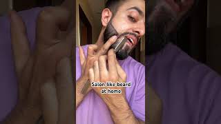 ✅ 😍 Salon like beard at home beardstyle beard dailyshorts [upl. by Allemrac]