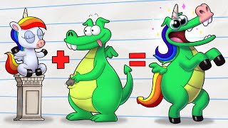 UNICORN  DRAGON  AMAZING NEW Boy amp Dragon  Cartoons For Kids  WildBrain Toons [upl. by Hairej111]