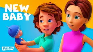 The New Baby 👶  TheFixiesOfficial  Animation for Kids  Baby [upl. by Sunil724]