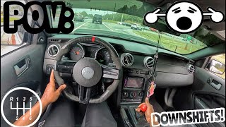 CAMMED Mustang GT s197 POV Drive With INSANELY Loud POPS amp DOWNSHIFTS [upl. by Outhe]