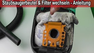 Staubsauger Beutel wechseln  Staubsaugerbeutel amp Filter tauschen Anleitung [upl. by Chon570]