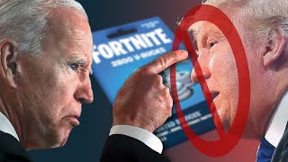 Joe Biden blocks Trump over 19 dollar Fortnite card [upl. by Heidt]