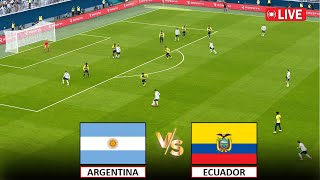 🔴LIVE  ARGENTINA vs ECUADOR I 5 JULY 2024 I LIVE MATCH STREAMING I eFOOTBALL PES 21 GAMEPLAY [upl. by Klein]