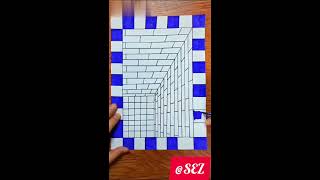 3D Drawing that blow your mind shorts trending viralshorts [upl. by Elyak948]