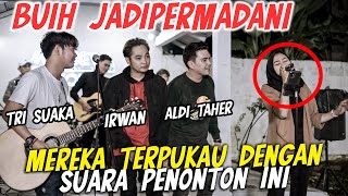 Parah sih ini suara cewek nya  Aldi Taher sampai tercengang  Buih Jadi Permadani Live Ngamen [upl. by Ardys]