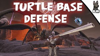 INSANE BASE DEFENSE AGAINST MEGACHELON  ARK GENESIS PVP [upl. by Eibbor]