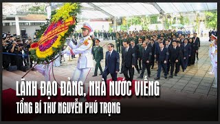 Lãnh đạo Đảng Nhà nước viếng Tổng Bí thư Nguyễn Phú Trọng  VTV24 [upl. by Grewitz]