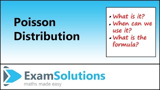 Poisson Distribution  Introduction  ExamSolutions [upl. by Ahsieuqal]