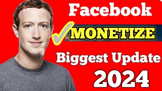 Facebook Monetize Biggest Update 🔥🙏🫠  Monetize होने लगा Facebook Page Top Tech Empire 🔥🔥 [upl. by Calvina]