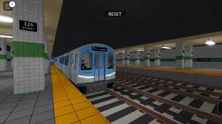 Roblox Operators Life Classic Max Inc PR1Blue train Depart at 125 Street New Train [upl. by Zahavi]