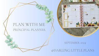 Principal Planner  Monthly Spread  Kell of a Plan Florals [upl. by Ful698]