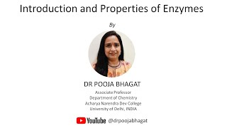 Introduction and Properties of Enzymes [upl. by Nevear]