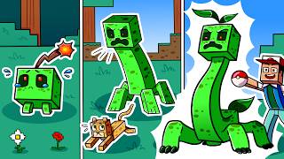 I Survived 1000 DAYS as an ANGRY CREEPER POKEMON in HARDCORE Minecraft  Creeper Quests Compilation [upl. by Kreiner]