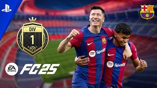 FC BARCELONA AT PEAK DIV1 GAMEPLAYEA FC 25  PS5 GAMEPLAY [upl. by Killy229]