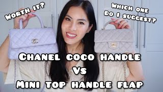 Chanel Mini Top Handle vs Coco Handle Which one is a better bag [upl. by Gottlieb]